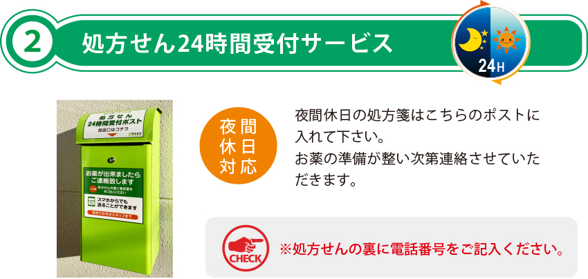 処方せん24時間受付サービス